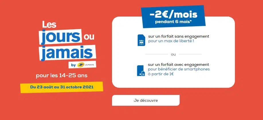 Bon Plan La Poste Mobile Une Remise De Mois Pendant Mois Sur