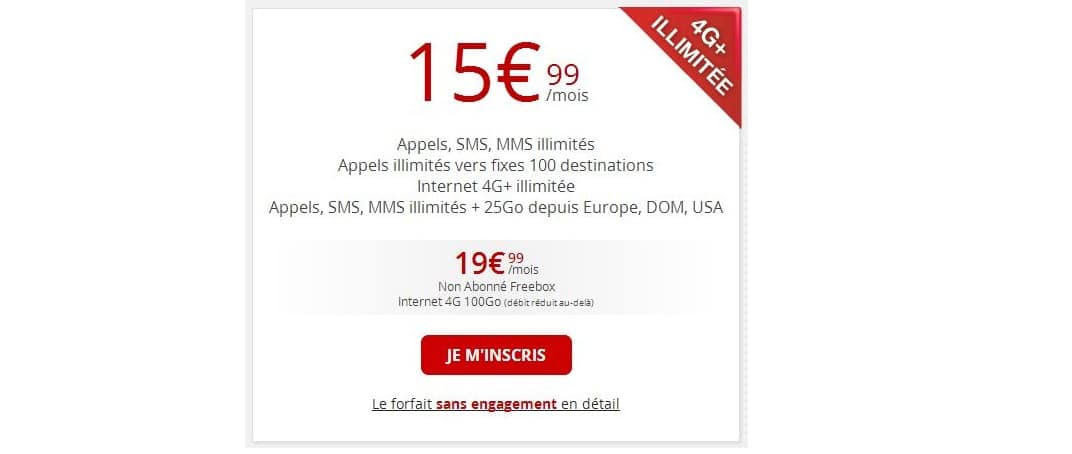Forfait Free 15 99 Combien De Go