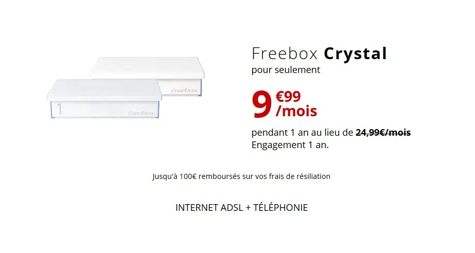 Freebox Crystal offre