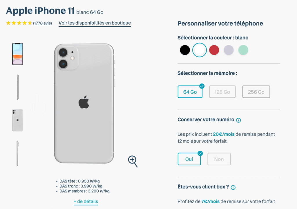 offre odr iphone 11 Bouygues