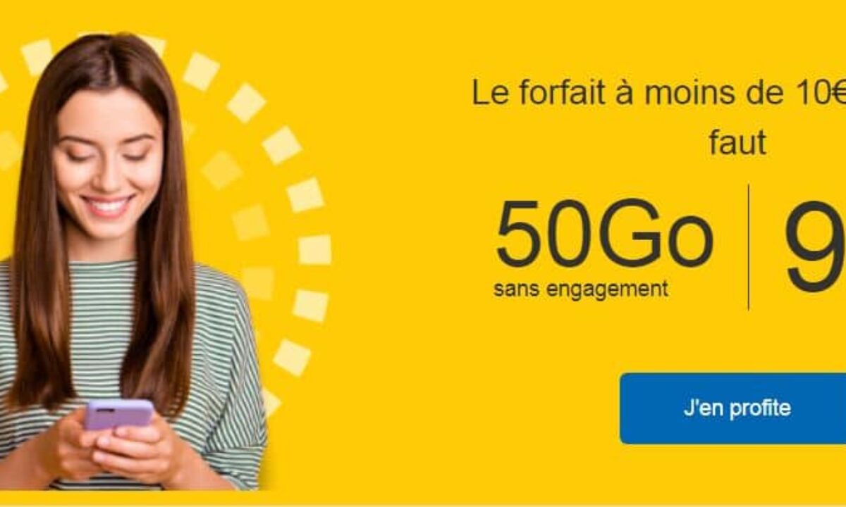 Forfait mobile : 50 Go de 4G pour moins de 5 euros par mois, qui