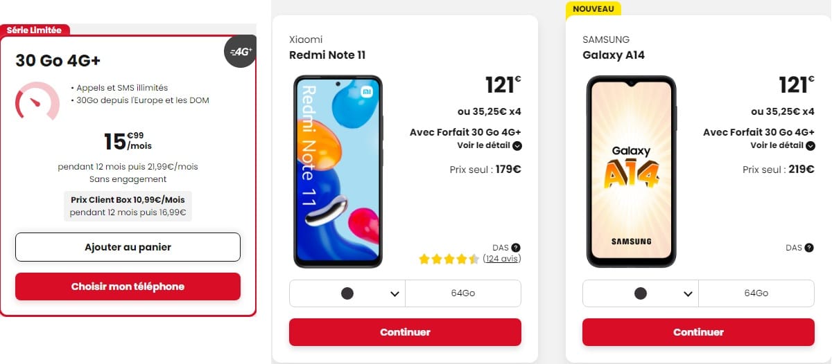 Le Forfait 30 Go 4G+ à 15,99 €/mois à compléter avec un Redmi Note 11 à ... — free download
