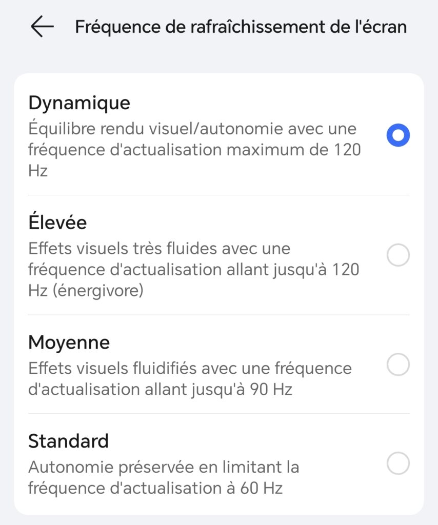 frequence ecran magic 5 pro