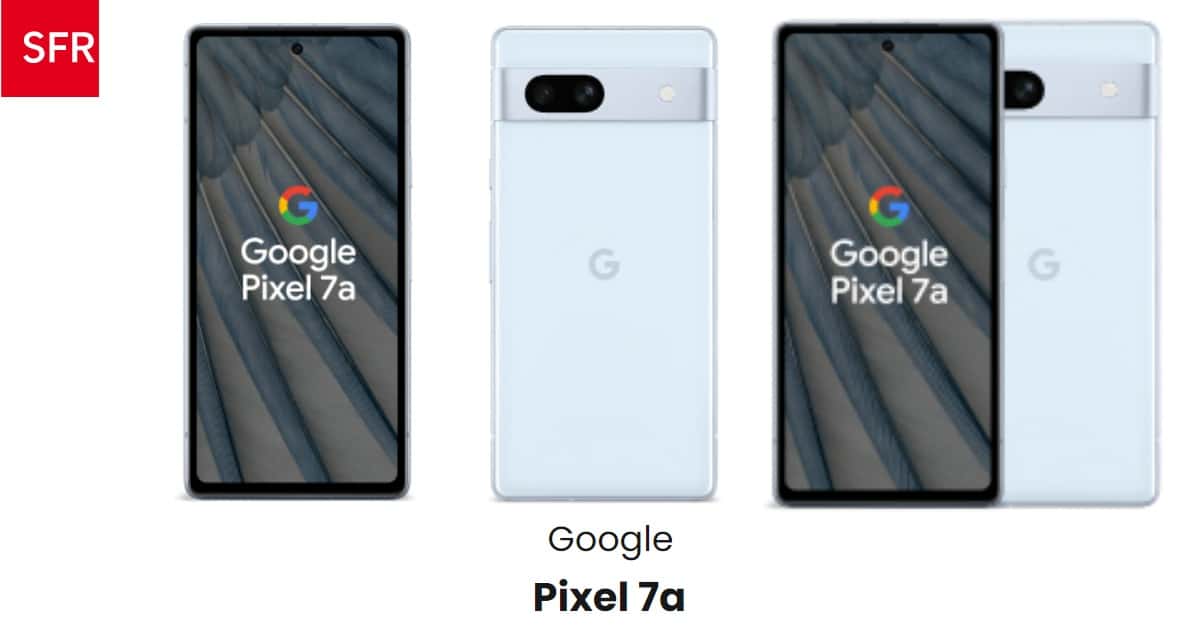 Le smartphone Google Pixel 7a à 1 euro chez SFR